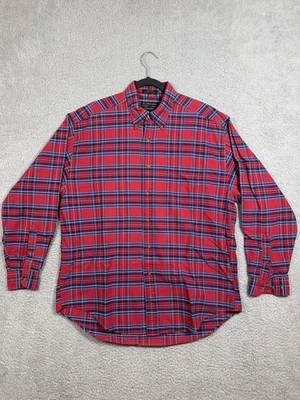 Camisa De Colección Alexander Julian Colores Para Hombre Grande Roja A Cuadros Manga Larga Años 90 Foto 1 de 4