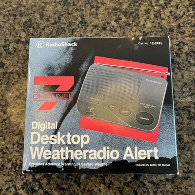 Radio Shack Weather Radio Alert Model 12-247B Electric 7 Channel NOAA Digital - Image 1 of 4