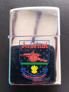 Vintage used Zippo Lighter. Arsenal logo - Picture 1 of 2