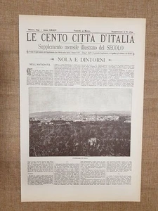 Le Cento Città d'Italia 31 marzo 1899 Nola e dintorni Secolo Sonzogno Ristampa - Picture 1 of 1