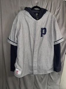 Primitive Skateboards Baseball Style Hoodie Button-up Size 2XL Patch Logo - Picture 1 of 15