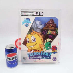 FREDDI FISH 2: CASE OF HAUNTED SCHOOLHOUSE -VGA GRADED 80 Sealed BIG BOX PC GAME - Picture 1 of 11