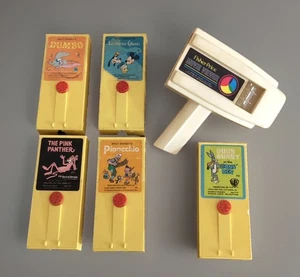 1973 Fisher-Price Movie Viewer w/ 5 Cartridges Works! Pink Panther Bugs Bunny... - Picture 1 of 15