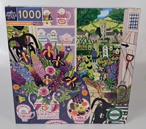 eeBoo Lavender Kitchen 1000 Piece Jigsaw Puzzle New Free Shipping - Picture 1 of 5