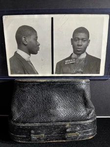 Vintage FBI Mugshot - Handsome Black Man Bernard Francis Beasley - True Crime 1936 - Bild 1 von 2