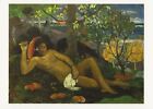 Postcard Paul Gauguin "Reclining Tahitian Woman" 1896 State Pushkin Museum MNT