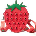 Pop Purse for Girls strawberry Pop On Its Shoulder Bag Fidget Purse