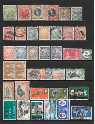 BARBADOS      VARIOUS MINT & USED ISSUES       1916 - 1971 - Image 1 of 2
