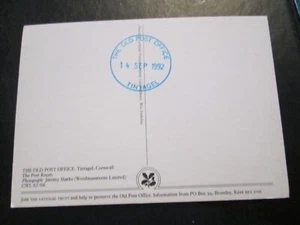 1992 Rubber Stamped The Old Post Office, Tintagel (postcard of interior) - Picture 1 of 3