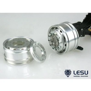 Metal LESU Front Wheel Hub for 1:14 Flange Axle Model RC Truck Dumper Tractors - Picture 1 of 2