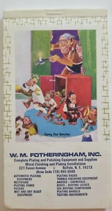 Vtg Buffalo NY advertising Paper pad monkeys apes Pocket W.M. Fotheringham - Bild 1 von 5