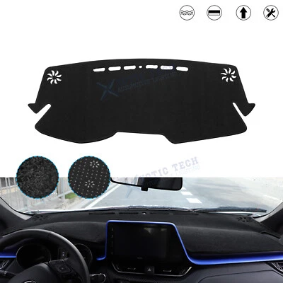 Car Dashboard Dash Mat Non-Slip Sun Cover Pad Custom Fit Toyota CH-R 2017-2022 - Image 1 of 4