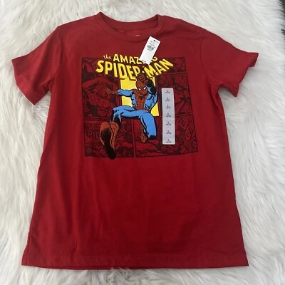 Old Navy boys red Spider-man short sleeve Tee NWT L 10/12 - Image 1 of 4