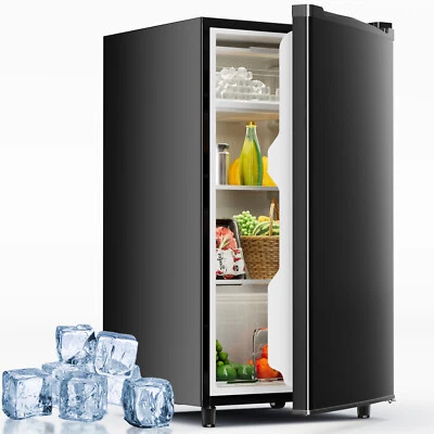 Quiet Mini Fridge with Freezer Compartment, Single Door Design - Image 1 of 4