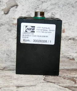 1x HEB HYDRAULIK Zylinder BLZ400-2+3-25/16/40-206/M1 Blockzylinder - Bild 1 von 7