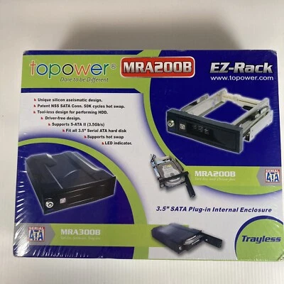 New Sealed Internal SATA Plug-in Internal EZ Rack Enclosure 3.5" MRA200B - Image 1 of 4