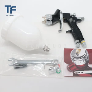 Black LITE TE20 1.3 Mm 600 Ml Cup Paint Gun Gravity Spray Gun for Devilbiss New - Picture 1 of 5
