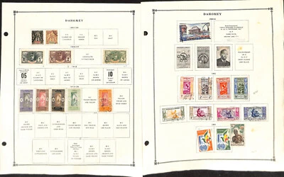 Dahomey Stamp Collection on 35 Scott International Pages, 1901-1972 French - Image 1 of 4