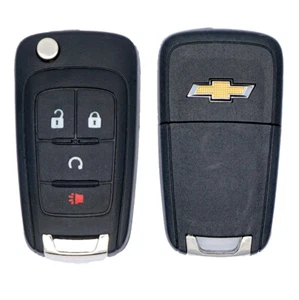 OEM GM CHEVY EQUINOX TRAX FLIP KEY KEYLESS REMOTE START FOB TRANSMITTER 13501916 - Picture 1 of 5