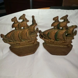 SUJETALIBROS DE COLECCIÓN - VELEROS GALEÓN - BRONCE - Imagen 1 de 11