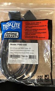 25 TRIPP-LITE MODEL P560-006 DVI DUAL LINK TMDS M/M CABLE NEW FACTORY PACKAGED