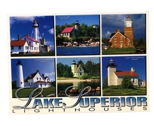 12 Pack Lake Superior Lighthouses Michigan Wisconsin Minnesota Postcards New - Picture 1 of 3