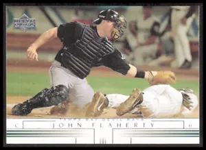 MLB 2002 Upper Deck Tampa Bay Devil Rays John Flaherty 566 béisbol CB-1-1-A-32 - Imagen 1 de 7