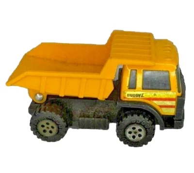 Camión de volteo Buddy L Corp 1989 de plástico amarillo - raro de colección Foto 1 de 4