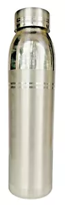 T100 Silber Trinkflasche Flachmann dicht Handarbeit Sterling montiert Schraubdeckel gyuh - Bild 1 von 24