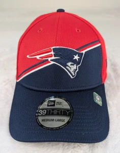 New England Patriots 2023 Sideline New Era 39Thirty M/L Stretch Fit Hat NWT - Picture 1 of 7