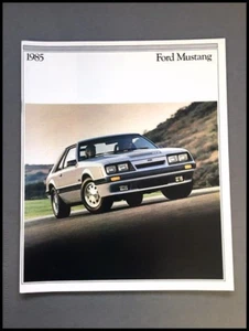 1985 Ford Mustang 26-page Car Sales Brochure Catalog - Convertible GT SVO LX - Picture 1 of 13