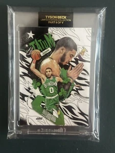 2020 Limited Jayson Tatum /1500 Part II of V Tyson Beck Art Card Boston Celtics - Picture 1 of 3
