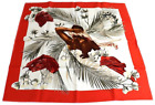 HERMES Carre 90 Scarf TURBANS DES REINES Silk w/ Tag Red Woman by Michele Szabo