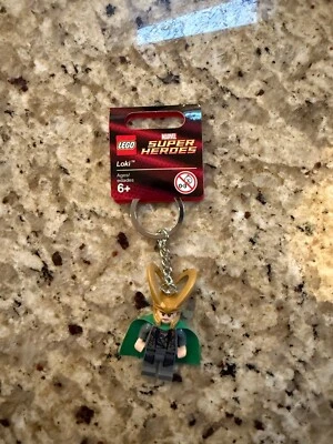 LEGO Marvel Loki Minifig Keychain 850529 Brand New w/ Tag Foto 1 de 2