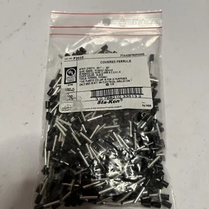 500-Pack Sta-Kon F2033 Insulated Wire Ferrule 16 AWG Stranded Copper Conductor - Picture 1 of 5