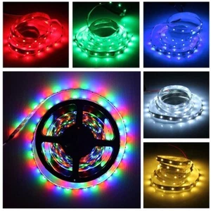 5M 3528 LED Strip Light 300 LEDs Super Bright RGB Waterproof IP65 12V DC US Ship - Picture 1 of 12