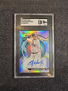 2023 Edgar Martinez Auto SGC 10|9 MT Topps Finest #FA-EM ~1stB.org - Bild 1 von 11
