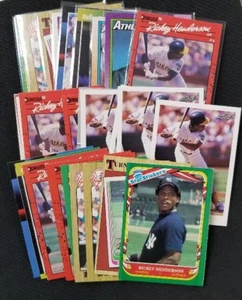 Lote de 29 tarjetas de béisbol Rickey Henderson en total - Imagen 1 de 1
