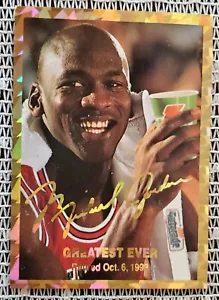 Michael Jordan Gatorade Card Greatest Ever Sports Edition Limited Print Run - Bild 1 von 2