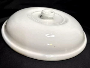 Anchor LID ONLY for 1.5 Quart Casserole Baking Dish White Ceramic 9.25" Diameter - Picture 1 of 5