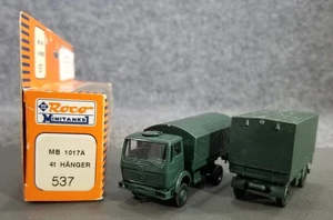 Roco Minitanks HO 1:87 537 MB 1017A 4 TON HANGER TRUCK & TRAILER IOB AUSTRIA - Picture 1 of 12