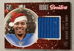 Amon-Ra St. Brown RC (Jersey) 2021 Panini - Rookie Holiday Sweaters #RS-ASB - Bild 1 von 4