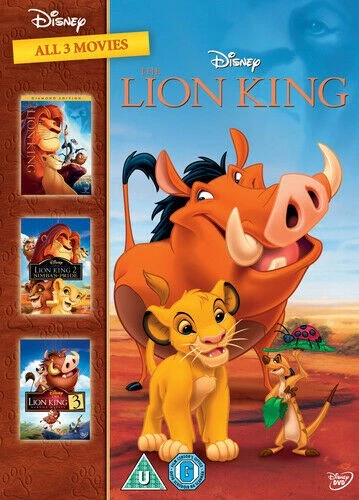 The Lion King Trilogy (2011) Roger Allers 3 discs DVD Region 2 - Like New - Immagine 1 di 1