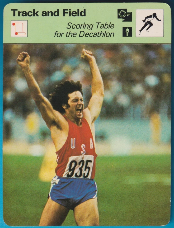Sportscaster 1978 - Mesa de puntuación con Bruce Jenner - pista y campo - Italia # 22-19 Foto 1 de 4