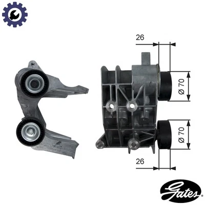 BELT TENSIONER VRIBBED BELT T36107 FOR FORD FUSION IKON FIESTA/Van KA/STREET KA - Image 1 of 4