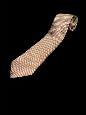 MINT BRIONI BROWN MICRO DIAMOND PATTERN LIQUID GLOSS XL SILK TIE - Image 1 of 4