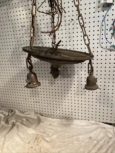Lámpara de techo colgante vintage Art Deco proyecto de restauración - Imagen 1 de 9