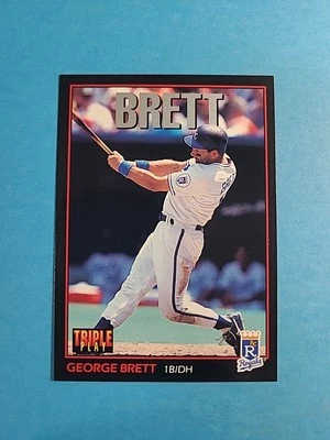 George Brett 1993 Donruss Triple Play Baseball Card # 214 I7791 - Image 1 of 2