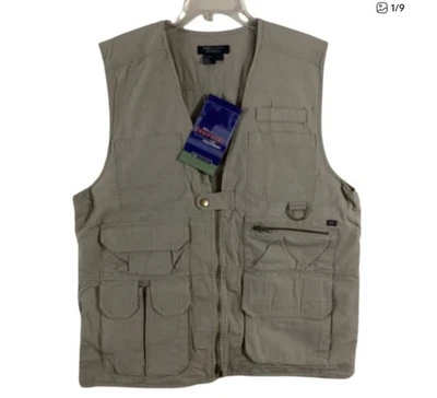 5.11 Tactical Vest Mens Large Khaki Utility Multi-Pocket Concealed Carry 80001 - Image 1 of 4