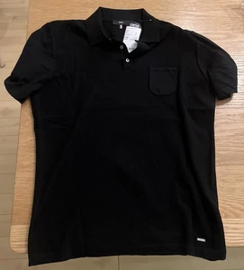 Cinque Strick Polo Shirt Herren L Neu Schwarz - Bild 1 von 5